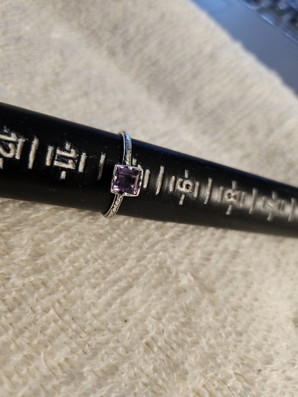 5 Stackable Sterling Gemstone Rings - Picture 6 of 7